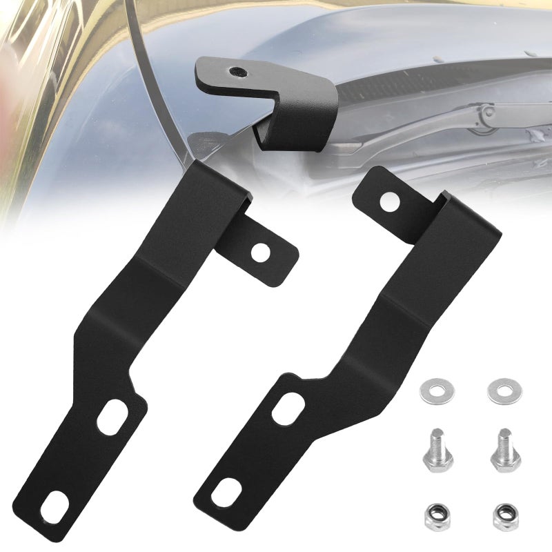 NORTHYUN LED Ditch Light Mount Hood Hinge Mounting Bracket Compatible with Toyota Tacoma 20052015